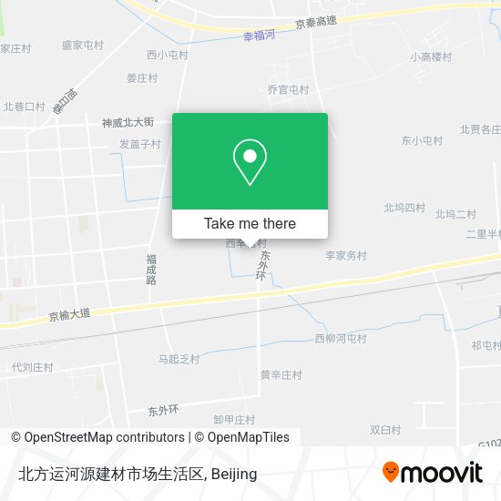 北方运河源建材市场生活区 map