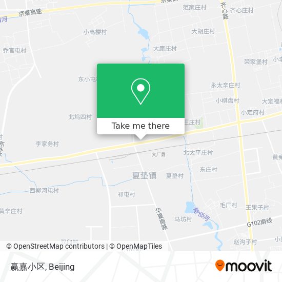 赢嘉小区 map