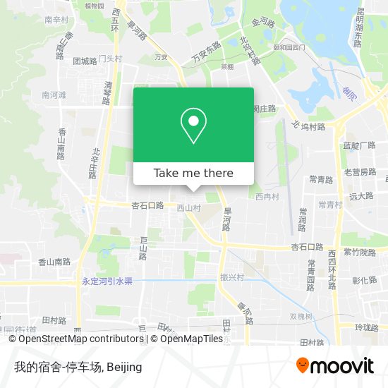 我的宿舍-停车场 map