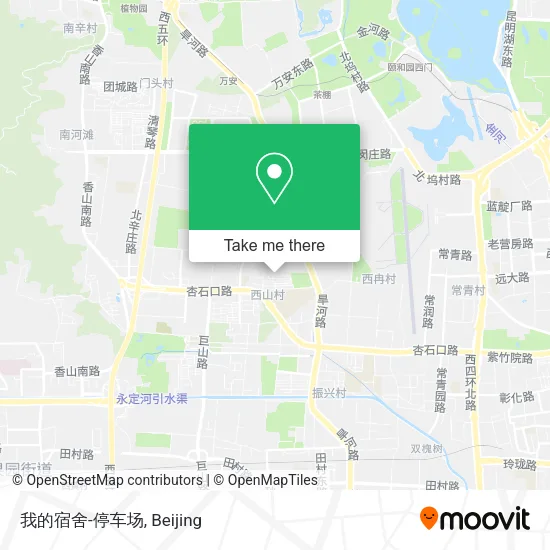 我的宿舍-停车场 map