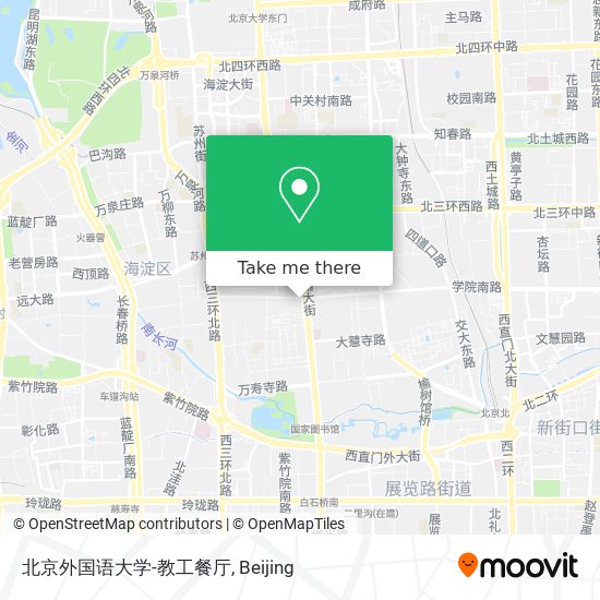 北京外国语大学-教工餐厅 map