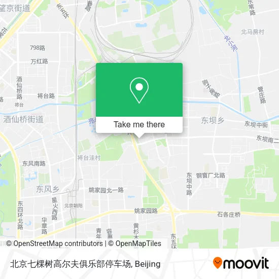 北京七棵树高尔夫俱乐部停车场 map