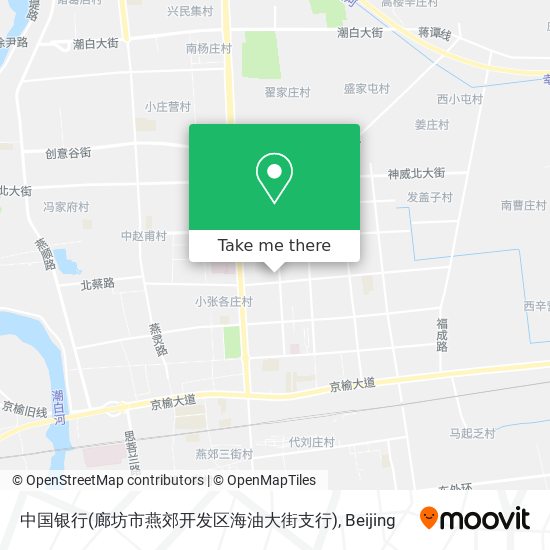 中国银行(廊坊市燕郊开发区海油大街支行) map