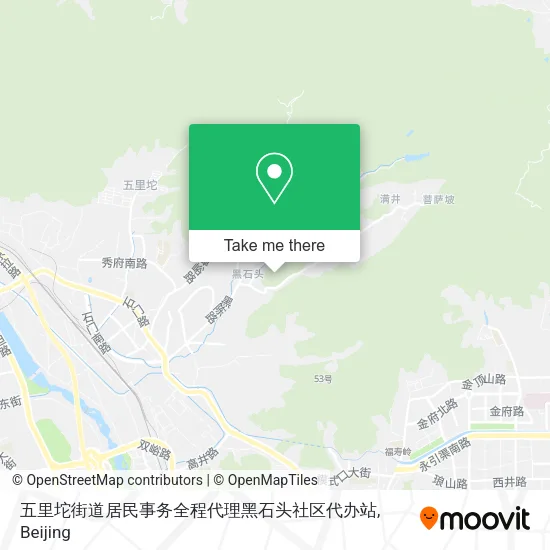 五里坨街道居民事务全程代理黑石头社区代办站 map