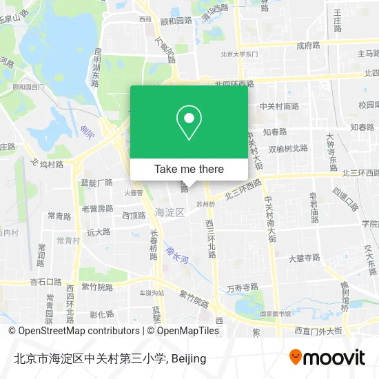 北京市海淀区中关村第三小学 map