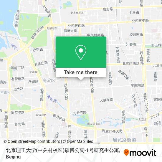 北京理工大学(中关村校区)硕博公寓-1号研究生公寓 map