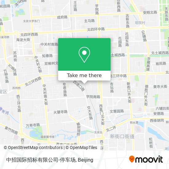 中招国际招标有限公司-停车场 map
