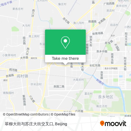 翠柳大街与苏庄大街交叉口 map