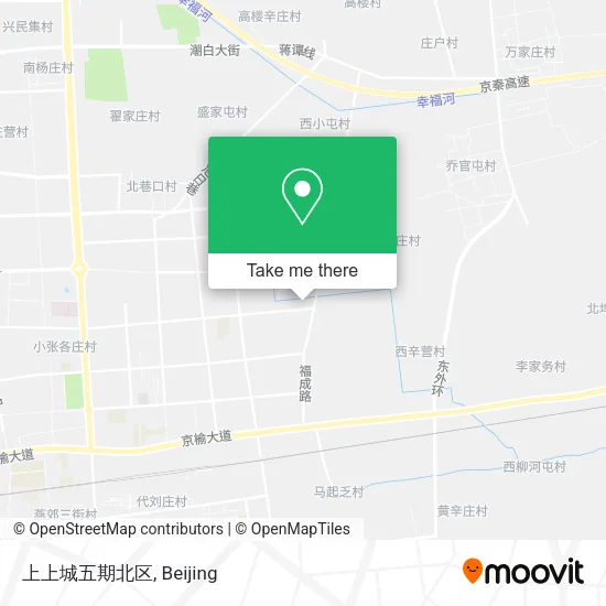 上上城五期北区 map