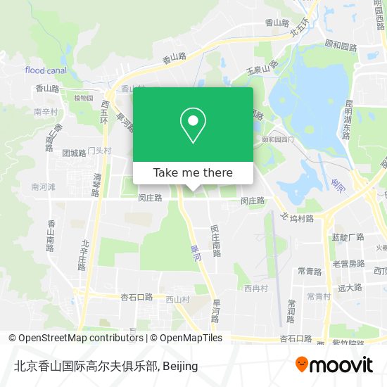 北京香山国际高尔夫俱乐部 map