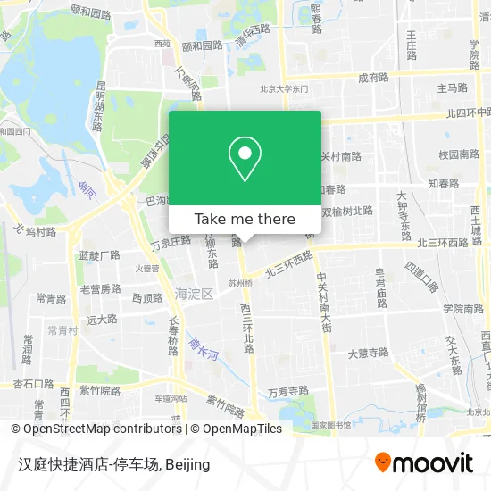 汉庭快捷酒店-停车场 map