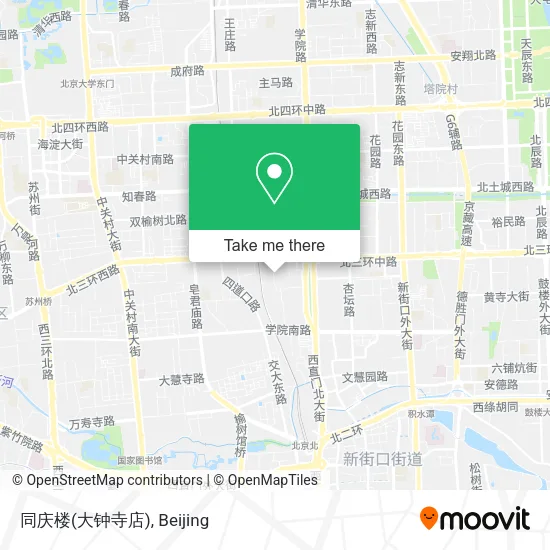 同庆楼(大钟寺店) map