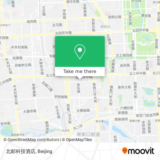 北邮科技酒店 map