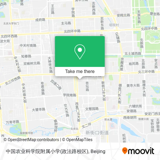 中国农业科学院附属小学(政法路校区) map