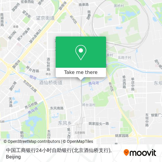 中国工商银行24小时自助银行(北京酒仙桥支行) map