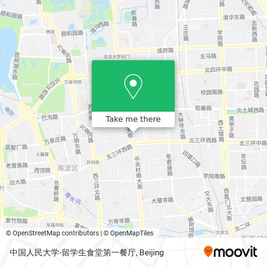 中国人民大学-留学生食堂第一餐厅 map