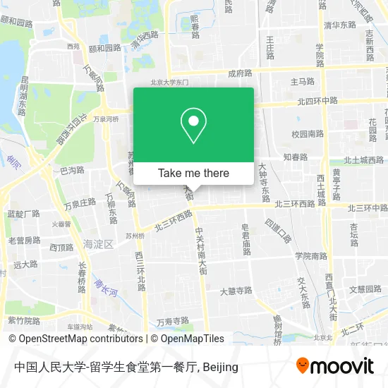 中国人民大学-留学生食堂第一餐厅 map