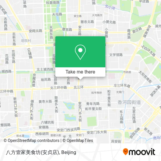 八方壹家美食坊(安贞店) map