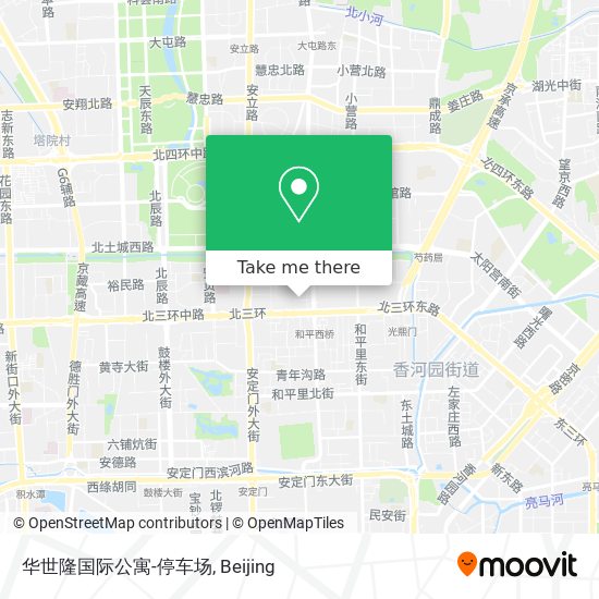 华世隆国际公寓-停车场 map