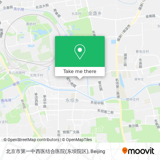 北京市第一中西医结合医院(东坝院区) map