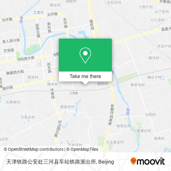 天津铁路公安处三河县车站铁路派出所 map