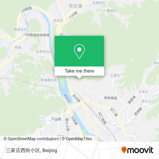 三家店西街小区 map