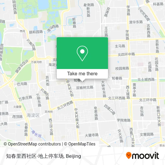 知春里西社区-地上停车场 map