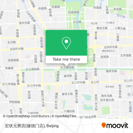 宏状元粥店(健德门店) map