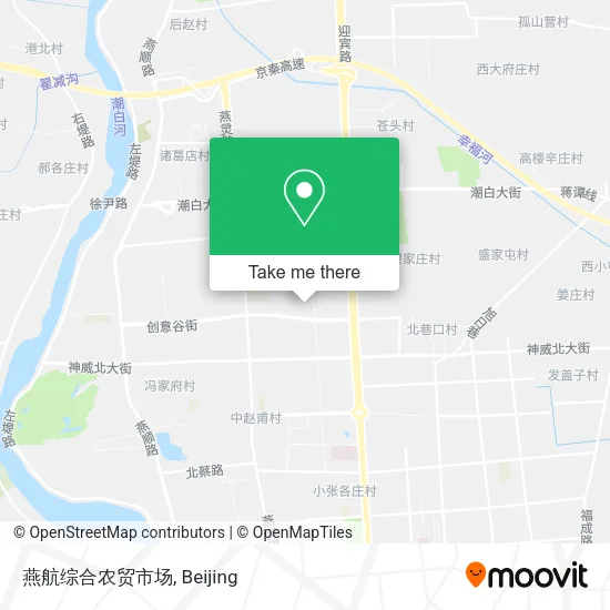 燕航综合农贸市场 map