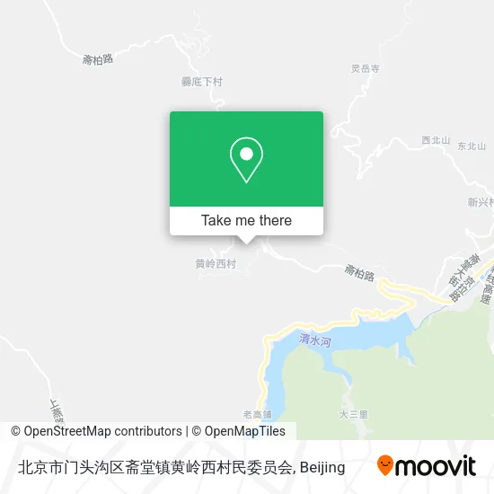 北京市门头沟区斋堂镇黄岭西村民委员会 map