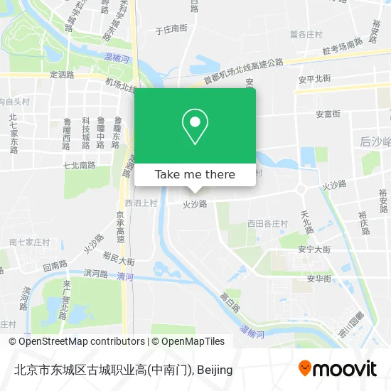 北京市东城区古城职业高(中南门) map