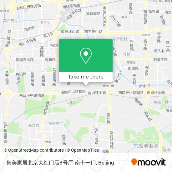 集美家居北京大红门店8号厅-南十一门 map
