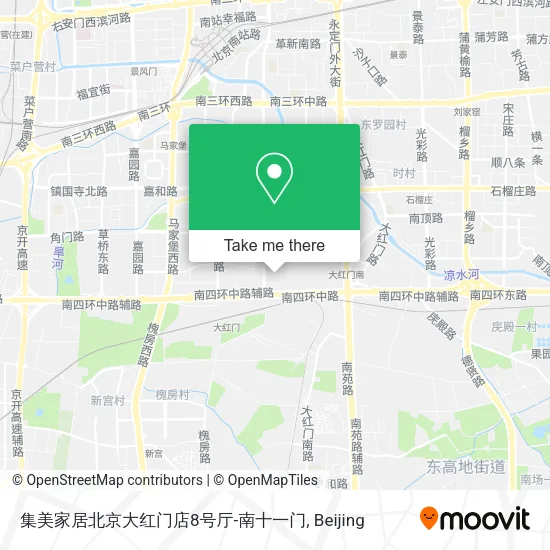 集美家居北京大红门店8号厅-南十一门 map