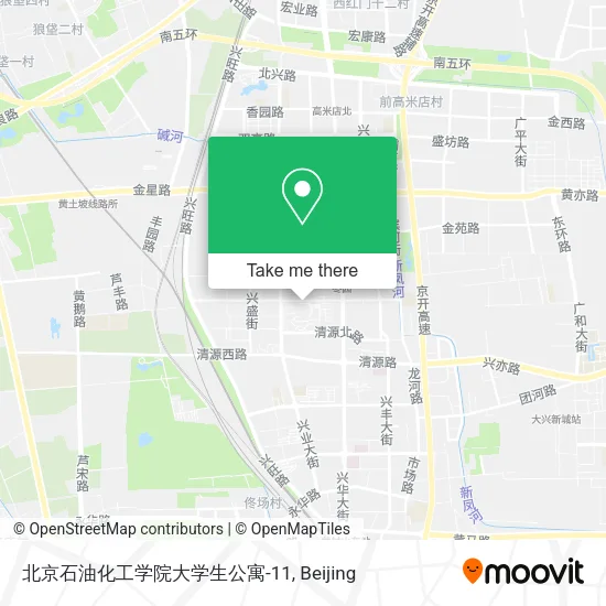 北京石油化工学院大学生公寓-11 map