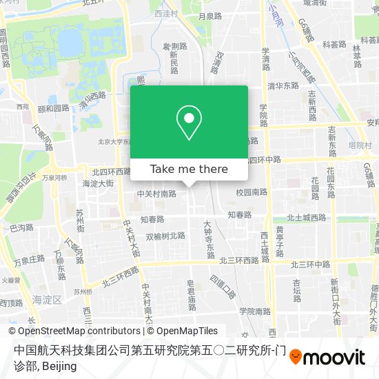 中国航天科技集团公司第五研究院第五〇二研究所-门诊部 map