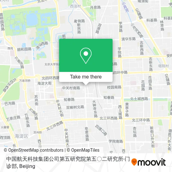 中国航天科技集团公司第五研究院第五〇二研究所-门诊部 map