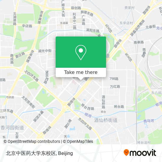 北京中医药大学东校区 map