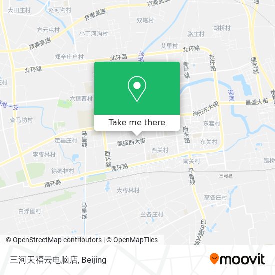 三河天福云电脑店 map