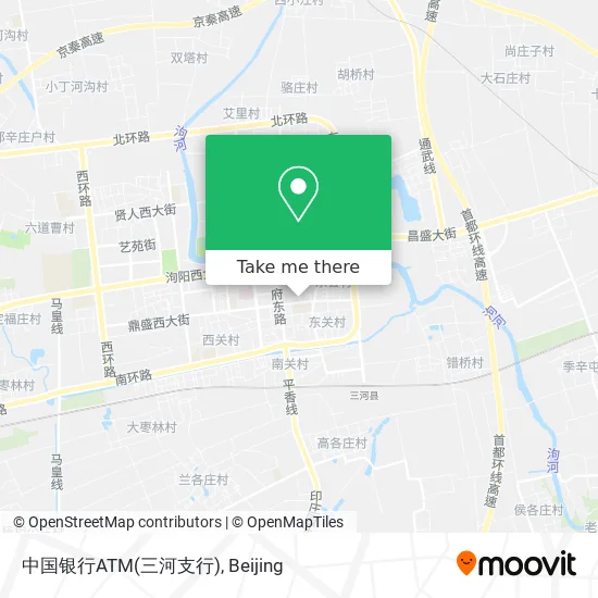 中国银行ATM(三河支行) map