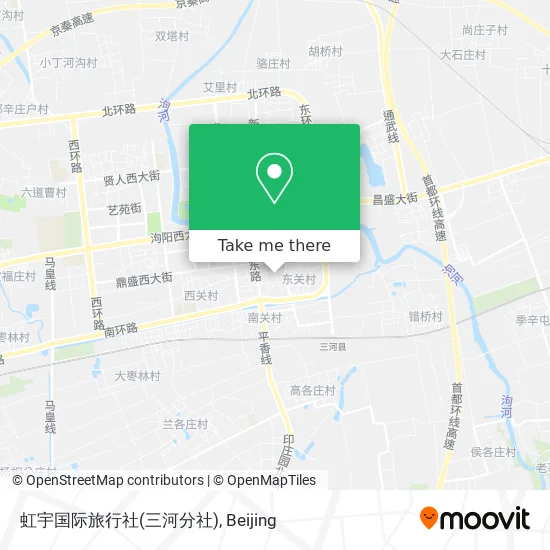 虹宇国际旅行社(三河分社) map