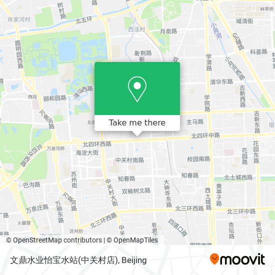 文鼎水业怡宝水站(中关村店) map