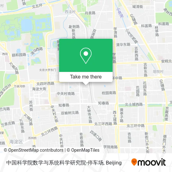中国科学院数学与系统科学研究院-停车场 map
