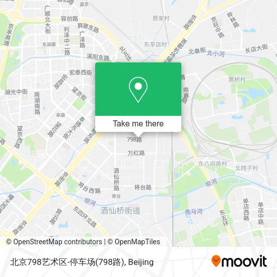 北京798艺术区-停车场(798路) map