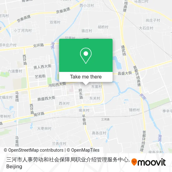 三河市人事劳动和社会保障局职业介绍管理服务中心 map
