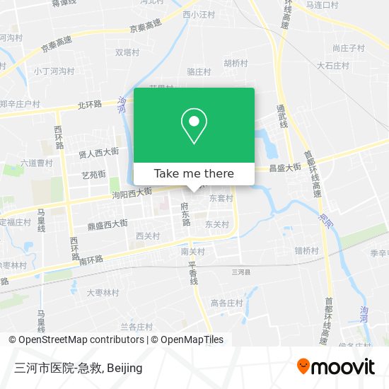 三河市医院-急救 map