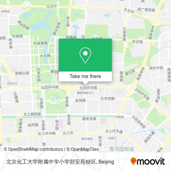 北京化工大学附属中学小学部安苑校区 map