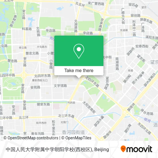 中国人民大学附属中学朝阳学校(西校区) map