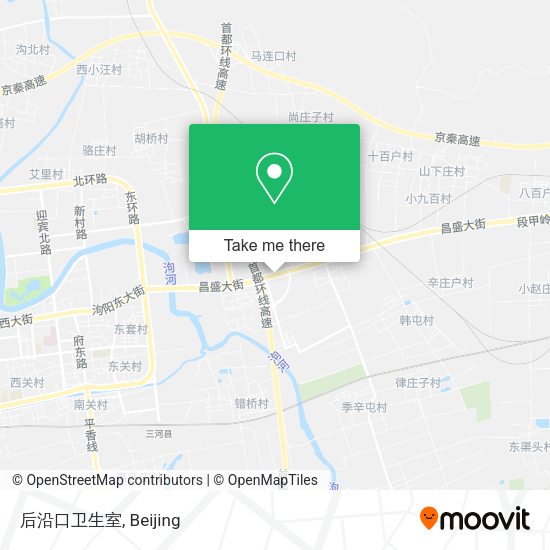 后沿口卫生室 map