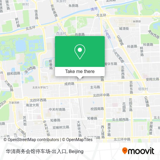 华清商务会馆停车场-出入口 map