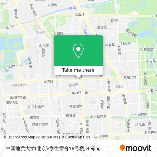 中国地质大学(北京)-学生宿舍18号楼 map